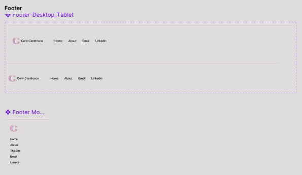 Graphic of a close up of a website depicting an Our Projects page with sample project names and dates.