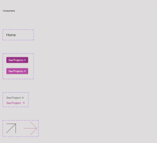 Graphic of a close up of a website depicting an Our Projects page with sample project names and dates.